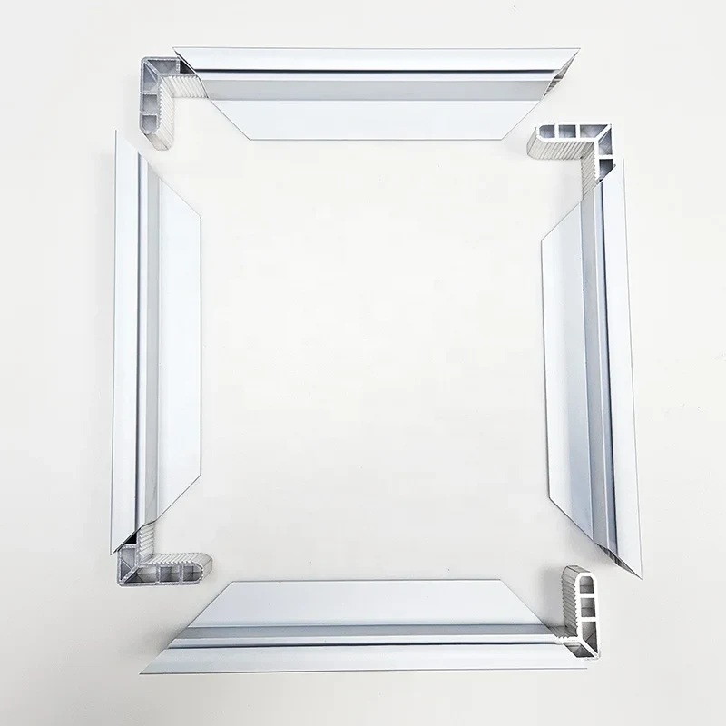 Anodized photovoltaic frame sections — catalog reference photograph