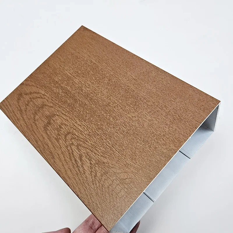 Wood-grain fence application sections — catalog reference photograph